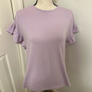 Vero Moda Purple Frill Top